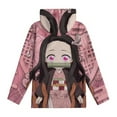 thumbnail image 4 of Kamado Nezuko Youth Hoodies Boys Girls 3D Printed Sweatshirt Fall Winter Clothes Long Sleeves Pullover Sweater S, 4 of 6