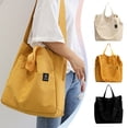 thumbnail image 5 of Large Canvas Tote Bag for Women Casual Crossbody Shoulder Purse Work Travel Tote Messenger Handbags, 5 of 6