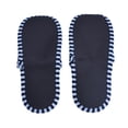 thumbnail image 3 of Chaussons d'Hôtel de Voyage Pliables Réutilisables en Coton Doux Antidérapants pour Hommes Rayures Bleues, 3 of 8