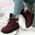 thumbnail image 5 of Gyexs Snow Boots for Men, Womens Winter Shoes Wide, Flexible, Buckle, Western, Pointed Toe, Outdoor Wear, Red, Size 6.5, 5 of 8