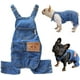 thumbnail image 1 of Camisas para perros, ropa, overoles de mezclilla, jeans para mascotas, monos, chaquetas de mezclilla para cachorros, disfraces, pantalones azules cómodos de moda para perros pequeños,, 1 of 7