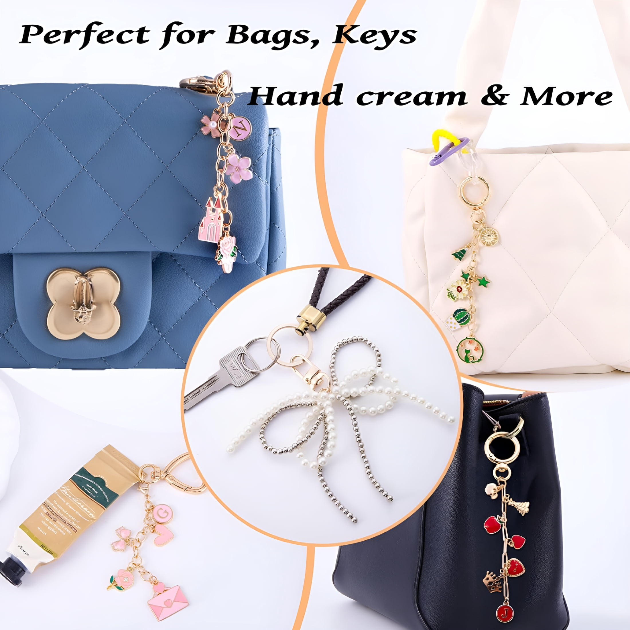 DESIGNICE 325Pcs Keychain Making Kit with Charms, Chains, Jump Rings and Tools – Diy Keychain Kit for Jewelry Making, Bag Charms, Crafts and Personalized Gifts
