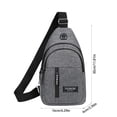 thumbnail image 4 of Fnyoxu Crossbody Bags for Women & Men, Anti-Theft | Waterproof, Sling Bag with Earphone Hole, Multipurpose Hiking Shoulder Backpack, Small One Strap Chest Bag, 4 of 6