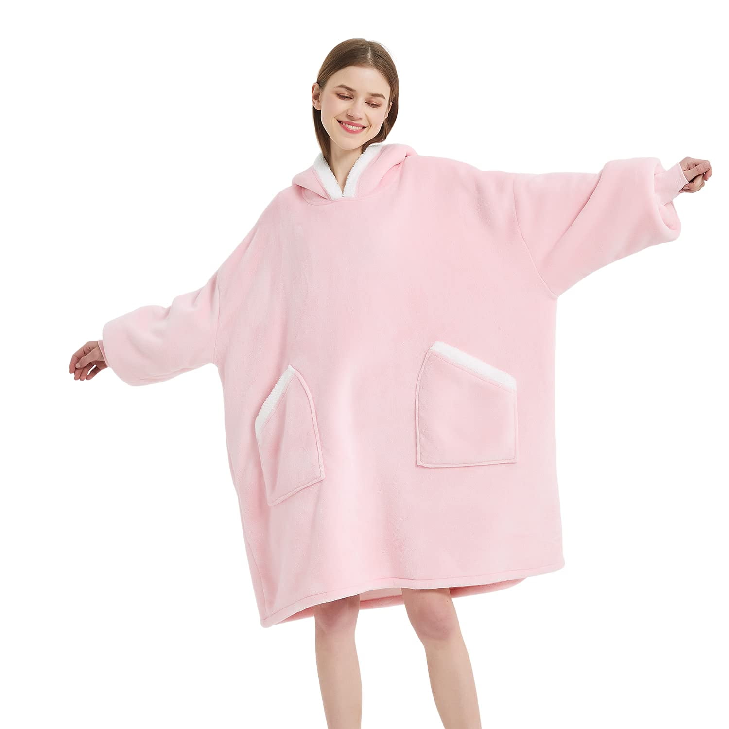 Qeils Oversized Wearable Blanket Hoodie | Hooded Blanket ...