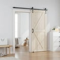 thumbnail image 2 of Easy4Home 96"H Large Format Sliding Barn Door, Solid Spruce Wood, Assembly Required, 2 of 9