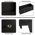 thumbnail image 6 of 5 Drawer Dresser for Bedroom, Tall Dresser with Deep Drawers & Metal Knobs,Freestanding Wooden Closet Chest,Modern Wooden Chests of Drawers for Entryway, Hallway, 6 of 7