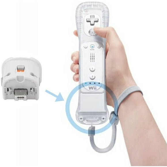 Pour Nintendo Wii Motion Plus Adaptateur Poignée Capteur Télécommande Accélérateur Couleur: Blanc