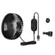 thumbnail image 3 of Ventilador USB para coche, 12 V, 24 V, para asiento trasero, 3 velocidades, ajustable, para el hogar Negro, 3 of 9