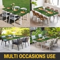 thumbnail image 5 of St. Patrick's Day Table Cloths for 4 Foot Rectangle Tables, Green Shamrock Kitten Cats Hat Buffalo Plaid Patio Waterproof Elastic Fitted Tablecloths, Washable Rectangular Table Cover for Camping, 5 of 8
