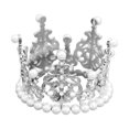 thumbnail image 1 of AYYUFE Cake Topper Eye-catching Realistic Looking Metal Vintage Royal Queen King Crown Cake Topper Hair Ornament for Home, 1 of 7