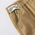 thumbnail image 6 of GigrtiJin 3-10 Years Toddler Boys Cotton Casual Pants Solid Color Elastic Waisted Straight Leg Pants with Pocket, 6 of 6