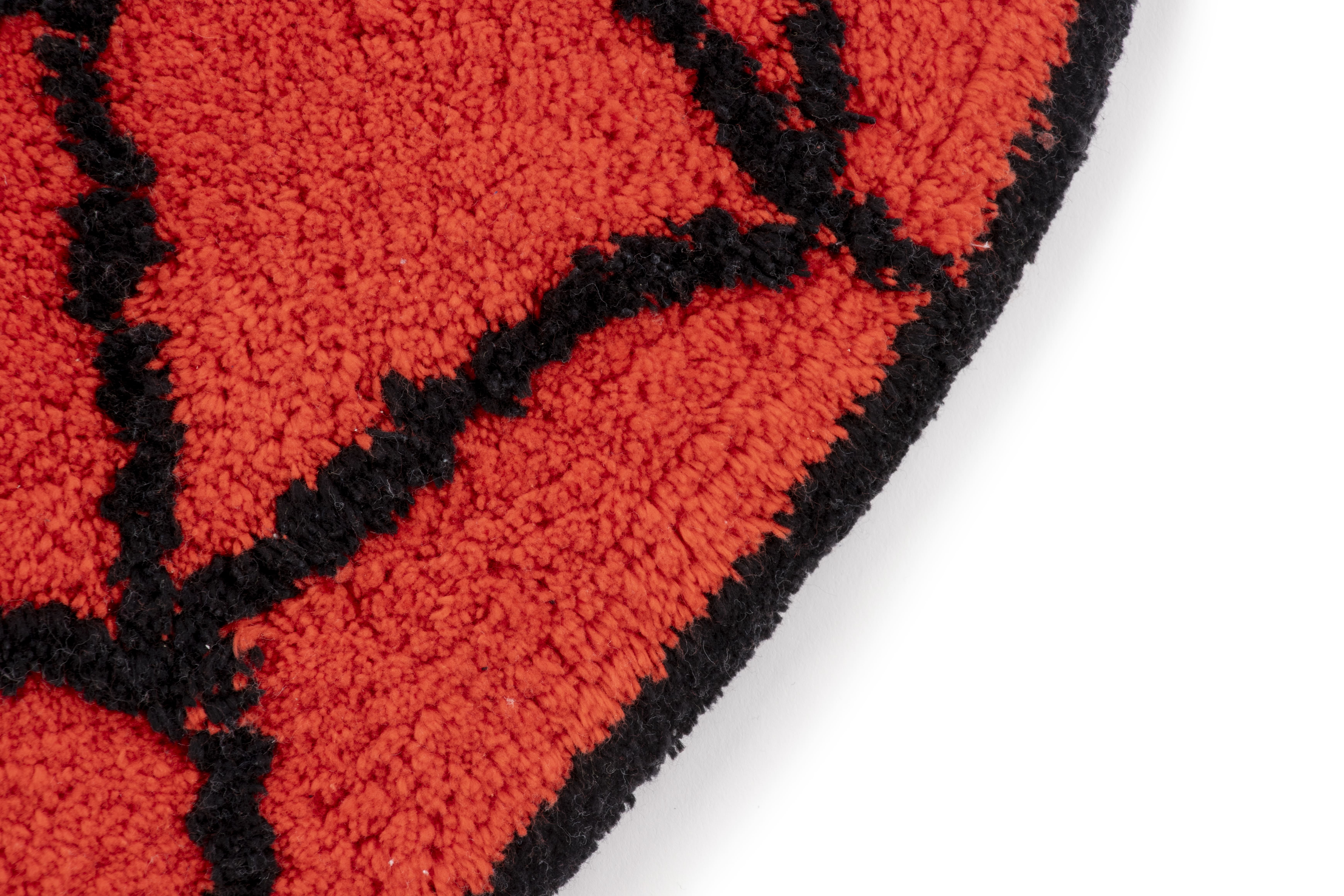 Spider-Man Kids Tufted Rug, 17" x 25", Cotton, Red, Marvel