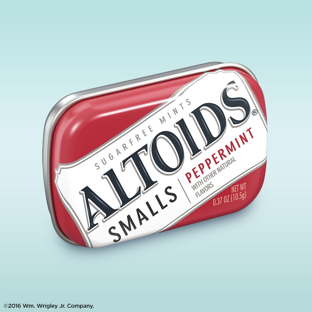 Altoids Smalls Peppermint Sugarfree Mints, 0.37 ounce (9 Packs)
