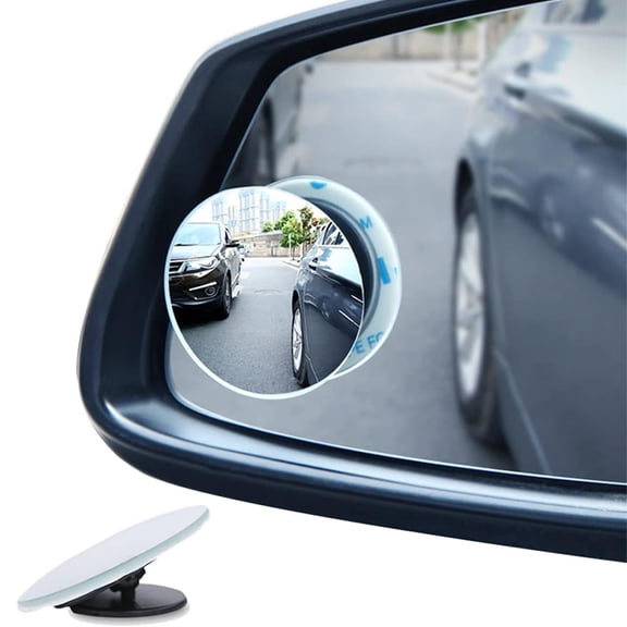 Blind Spot Mirrors For Cars - Waterproof 360°Rotatable Convex Rear View Mirror For Universal Cars -2 Pack