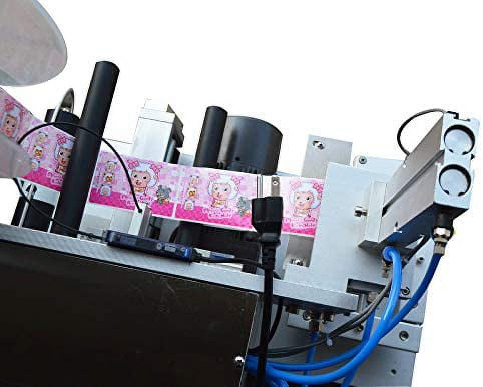 INTBUYING Semi-Automatic Flat Plane Labeling Machine Suitable For Kinds of Flat Surface Labeler Label Applicator Machine 110V