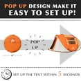 thumbnail image 5 of TY Arts & Culture Outdoor Portable Waterproof Foldable 4-Person Camping Tent  Orange, 5 of 15