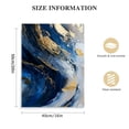 thumbnail image 2 of Nawypu Blue Gold Wall Art Poster Abstract Canvas Painting Navy And Decor Modern Artwork Print Home for Living Room Dining Bedroom, 2 of 5