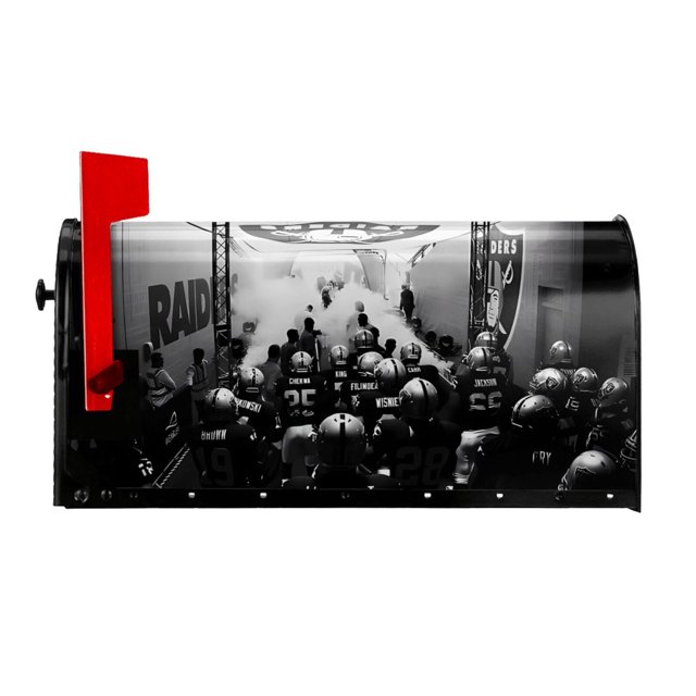 Cubierta de buzón magnética impermeable Raiders, cubierta decorativa para buzón con impresión a doble cara, cubierta protectora solar para buzón de patio (varios tamaños)