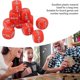 thumbnail image 2 of Teaching Dice Set,20Pcs Fraction Dice Class Set Acrylic,6 Sided Math Fraction Dice, Red, 2 of 5