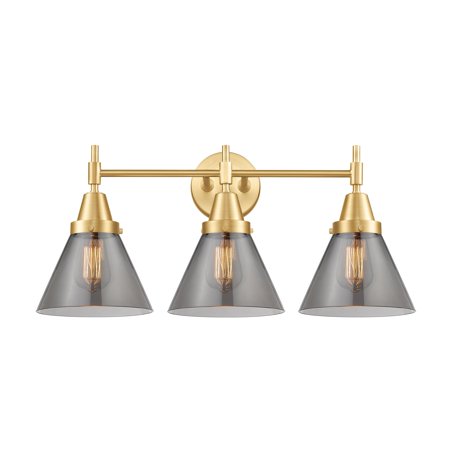 

Innovations Lighting 447-3W-12-26 Cone Vanity Cone 3 Light 26 Wide Vanity Light - Satin