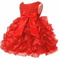 thumbnail image 1 of Vestido de fiesta Jup'Elle para niña, de 2 a 4 meses, color rojo, 1 of 3