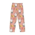 thumbnail image 4 of Kdxio Rabbit So Cute Print Men's Sleep Pajama Pant Lounge Pants with Pockets, 4 of 8