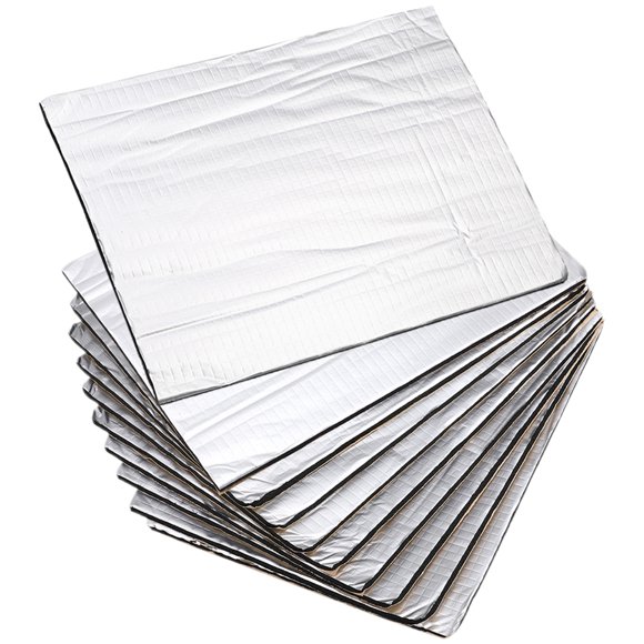 10pcs Deadening Mat Hood Insulation Heat Shield Material Automotive Sound Deadener Pad