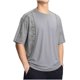 thumbnail image 1 of Blusa de Manga Corta Impresa Casual Suelto Deportes Respirable Hielo-Seda de Mitad de Manga Cuello Redondo Top Blusas de Manga Corta Top, 1 of 5