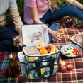 thumbnail image 5 of FORMRS Insulated Cooler Bag 24 Cans Capacity Soft Leakproof Lunch Box with Side Pockets, Lemon Leaves, 5 of 7