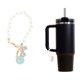 thumbnail image 3 of Ofertas Únicas 1 Pc Colgante de Taza de Agua con Cadena de Perlas y Lazo Letra K para Viajar Azul Aleación, 3 of 5