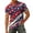 A005-Vermilion, variant on 4th Of July Shirts for Men Short Sleeve Round Neck 250th Anniversary Usa Shirt Red White and Blue American Flag Print American Flag Patriotic Tshirt