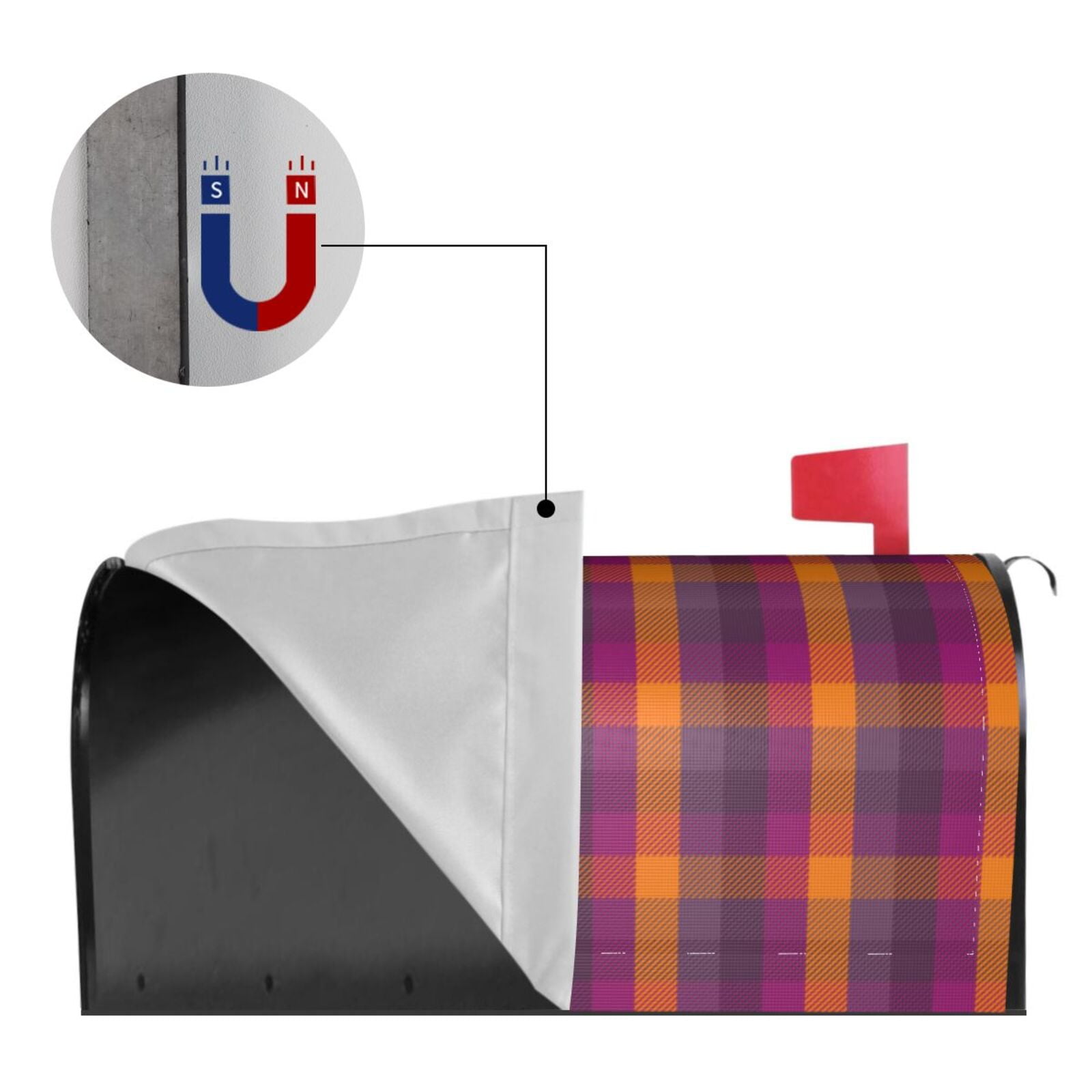 Kdxio Magnetic Mailbox Cover 21x18 in Mailbox Cover Outdoor Decoration Holiday Mailbox Covers for Home Garden Yard-21x18 in