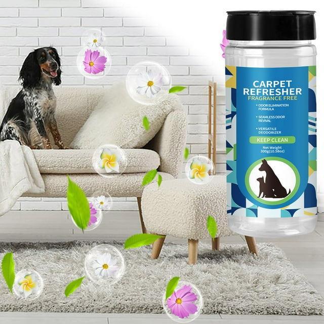 Carpet Refresher Powder,Carpet Deodorizer & Freshener Powder,Deodorizing Carpet Cleaning Powder,Odor Neutralizing Powder for Homes with Cats,Kittens and Pets,Carpet Deodorizing Powder Deodorizer