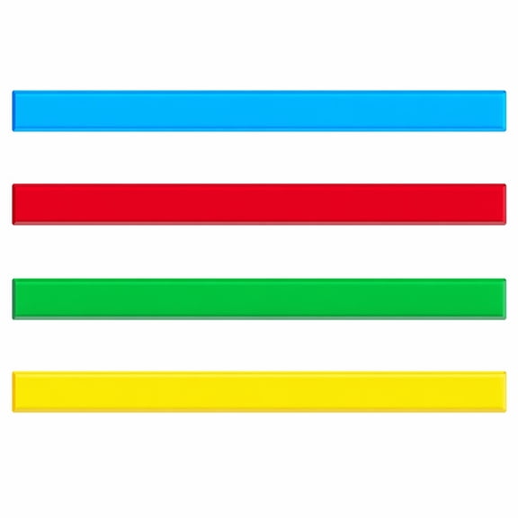 stcellnmex Mahjong Tile Pushers 16.3 Inch Colored Acrylic Pushers Set of 4 Colors