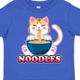 thumbnail image 4 of Inktastic I Love Noodles with Cat Illustration Boys or Girls Toddler T-Shirt, 4 of 5
