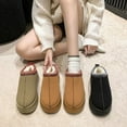 thumbnail image 3 of Zapatos de mujer europeos y americanos, botas de nieve para mujer, moda de invierno, zapatos de algodón de felpa con punta cerrada integrados para mujer, 3 of 6