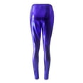 thumbnail image 5 of Ediodpoh Womens Leather Leggings High Waist Bright Shiny Pu Pants Streth Fit High Waisted Tights Blue_002 S, 5 of 6