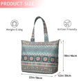 thumbnail image 4 of Blue and Pink Square Shaped Geometric Boho Pattern Travel Tote Bags for Women Carry On,Large Weekender Bags for Women Travel,Multi Functional Duffle Bag for Work,Shopping,Sports, 4 of 5