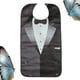 thumbnail image 3 of GOOHOCHY Babero impermeable para adultos, delantal, babero, toalla de saliva lavable, protectores de ropa para pacientes (negro), 3 of 7