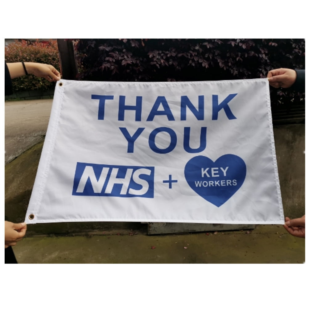 2020 Support and thank you our NHS HEROES Flag pack of two 10% Donation to NHS 