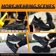 Steel Toe Shoes for Men Lightweight Work Shoes Construction Industrial Work Tennis Shoes Safety Shoes Comfortable Steel Toe Sneakers for Men Women