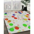 thumbnail image 2 of Ahgly Company Indoor Square Patterned White Gold Novelty Area Rugs, 3' Square, 2 of 6