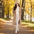 thumbnail image 6 of Lumtrix Fuzzy Winter Bucket Hats for Women, Men Warm Faux Fur Cap Plush Cute Trendy Y2K Solid Color Hat Khaki One Size, 6 of 6
