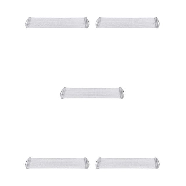 Wweixi Fil de Tambour Caisse Claire Bonne Élasticité Forte Résistance à la Traction Fil d'Acier Bande de Sable Ressort de Tambour Accessoires d'Instrument de Percussion 30,5x6,5 cm 5 Pcs