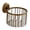 Toilet Paper Wire Basket, variant on Vintage Toilet Paper Holder Wall Mounted Bathroom Roll Tissue Wire Basket, Antique Brass