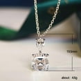 thumbnail image 6 of PERITANG Timeless Minimalist Zircon 925 Sterling Silver Cubic Zirconia Pendant Jewelry Necklace For Lady Jewelry For Women For All Occasions For Wedding With White Gift Box, 6 of 6