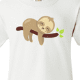 thumbnail image 4 of Inktastic Cute Sloth Sleeping On Tree Branch, Lazy Sloth Youth T-Shirt, 4 of 5