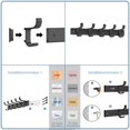 thumbnail image 5 of Coat hook wall, coat rack matt vintage, without drilling, 5 of 5
