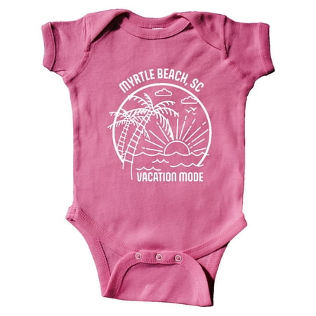 

Inktastic Summer Vacation Mode Myrtle Beach South Carolina Gift Baby Boy or Baby Girl Bodysuit