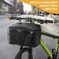 thumbnail image 2 of Graflsoa Steel Foldable Bike Basket with Waterproof Liner, Black, for Handlebar or Rear Rack Mounting, 2 of 6